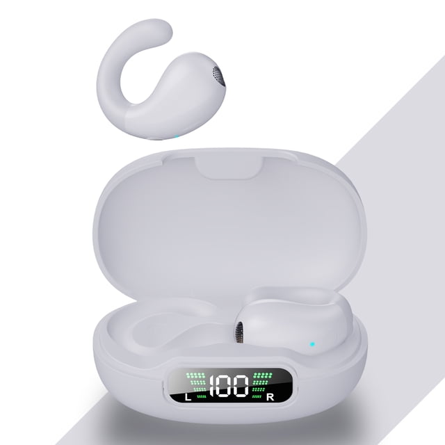 Écouteurs Bluetooth, Casque Stéréo 3D Hi-Fi Circum-Aural avec Étui de Chargement, Écouteurs Sans Fil à Commande Tactile avec Réduction du Bruit pour Entraînement Course Gym