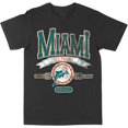thumbnail image 1 of NFL Miami Dolphins Dolphin Bannière Noir T-Shirt 2X-Grand, 1 of 3