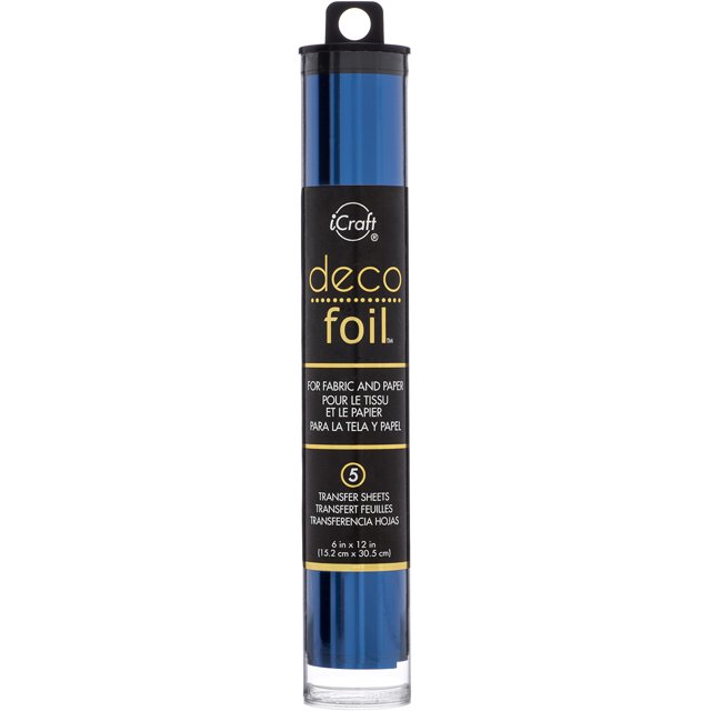 iCraft Deco Foil Transfer 6x12 Tube Deep Blue 5pc