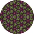 thumbnail image 1 of Ahgly Company Machine Washable Indoor Round Transitional Fern Green Area Rugs, 3' Round, 1 of 7