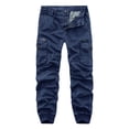 thumbnail image 2 of RXIRUCGD Salopette Délavée à Multiples Poches pour Homme, Pantalon Décontracté d'Extérieur, Bleu, Taille : 2TG, 2 of 3