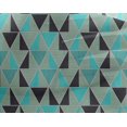 thumbnail image 5 of oneOone Tissu Viscose Georgette Imprimé Géométrique Triangle Tissu de Couture BTY 42 Pouces de Large, 5 of 5