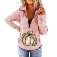 thumbnail image 2 of 2023 Sweat-Shirt Mode pour Femmes 50 % de Réduction Liquidation Mode et Confortable Imprimé Décontracté à Manches Longues Patchwork Pull Zippé, 2 of 4