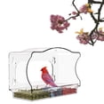 thumbnail image 2 of SXcggal Window Bird Feeders With Strong Suction Cups Color Printed For Wild Birds Garden Yard Clear Bird Feeders For Window Viewing Outdoors Window Bird Feeder For Cats Practical Bird Feeders, 2 of 8