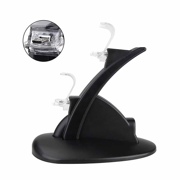Hot Sale! New! Dusknt Handle Bracket Double Charger, Led Indicator Double Set Usb Charging Dock Stand Charger for Ps4 Controller