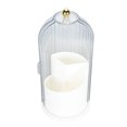 thumbnail image 2 of Porte-pinceaux de Maquillage, Contenant Transparent pour Pinceaux de Maquillage avec Couvercle Antipoussière, Porte-Cosmétiques Rotatif, Gobelet de Rangement, Décor Élégant pour Salle de Bain, Coiffeuse, Bureau, 2 of 7