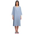thumbnail image 1 of Moomaya Nuisette Imprimée pour Femmes Longueur Genou en Coton Tenue de Nuit Courte, 1 of 6