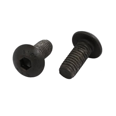 Unique Bargains 2pcs M5x12mm 10.9 Grade Hex Socket Reverse Left Hand Thread Screw Bolt Black