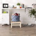 thumbnail image 3 of Design Imports CAMZ14226 Polyester Trellis Paw Round Pet Bin, Stonewash Blue - Small, 3 of 4