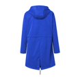 thumbnail image 3 of Decodeary Veste à Capuche Douce pour Femme Imperméable Manteau de Pluie Extérieur Bleu 5TG, 3 of 4