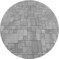thumbnail image 1 of Ahgly Tapis Rond Lavable en Machine Intérieur Transitionnel Gris Nuage Gris, 4 Pieds Rond, 1 of 7