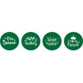 thumbnail image 2 of Darling Souvenir chocolate Candy Labels 190 Pcs Quinceanera Party Theme Stickers-Green, 2 of 2