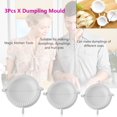 thumbnail image 4 of Hottest 3pcs Dumpling Mold Pierogi Turnover Ravioli Empanada Dough Press Mould Maker, 4 of 9