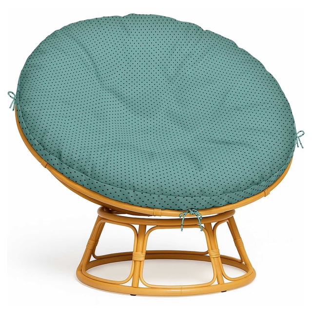 Replacement Papasan Cushion Cover 55 Inch - Waterproof, Tear-Resistant & Stylish - Fits Large Papasan Chair - Polka Dot Pattern