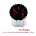 thumbnail image 4 of Waterproof 52mm Fuel Level Gauge 0-190/240-33ohm With Low Warning Light For Cat Boat Fuel Indicator Water Level Meter Red LED ,Easy to Install, 4 of 4