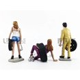 thumbnail image 3 of Motorhead Miniatures MH774 3 in. 1-24 Scale Val, Meg & Gary Tire Brigade Figurine Set - 3 Piece, 3 of 4