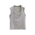 thumbnail image 2 of Timegard Tank Tops for Women Sleeveless Solid Color Basic Tee Casual Slim Cropped Shirts Tops Summer, 2 of 7