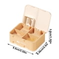 thumbnail image 3 of Btomtd Séparateur Rectangulaire en Plastique pour Boîtes de Rangement, Café, 3 of 6