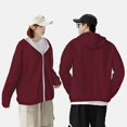 thumbnail image 4 of Lsque Maroon Pattern UPF 50+ Lightweight Sun Protection Men's Women's Long Sleeve Shirt, Hoodie Performance -Small, 4 of 7