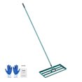 thumbnail image 1 of VEVOR Lawn Leveling Rake, 30"x10" Level Lawn Tool, Heavy-duty Lawn Leveler with 78" Steel Extended Handle, Yard Leveling Rake Suit for Garden, Golf Lawn, Farm, 1 of 9