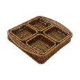 thumbnail image 1 of DOLITY Paniers de Rangement Faits à la Main Décoratifs pour Légumes Table Basse de Salle à Manger Hôtel Carrés, 1 of 9