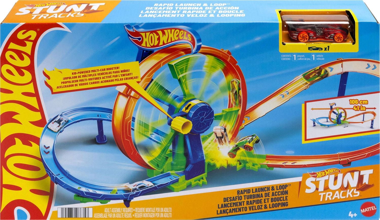 Hot Wheels  Action  Coffret de Jeu  Lancement rapide et boucle