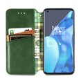 thumbnail image 5 of Étui pour OnePlus 9 Pro à Rabat Portefeuille à Rabat Magnétique Protecteur - Vert, 5 of 5