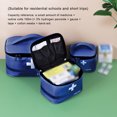thumbnail image 4 of First Aid Kit Bag Lightweight Handle Medicine Bags Boxes Large Capacity Space Space Saving Oxford Cloth Medical Box Kitchen Sport Emergency Red Large, 4 of 9