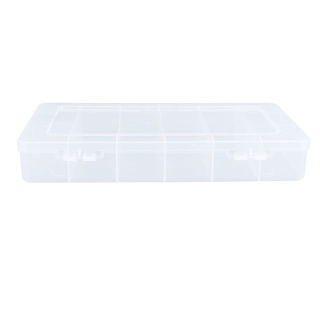 Grilles Organisateur Conteneur, Compartiment Pièces Boîte Robuste Transparent pour le Travail