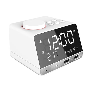 TopLLC Bluetooth Speaker Alarm Clock Integrated Multi-Function USB Power Supply Radio Home Bedside Card Audio on Clearance