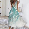thumbnail image 2 of TJAZFJPA Robe Blanche Grande Taille Femme Mode Printemps et Été Imprimée Sans Manches Col en V Fermeture Éclair Latérale Robe Style Robes Blanches pour Femmes Robes d'Été de Mariage pour Femmes Plage, 2 of 5