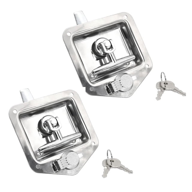 1/2Pcs Stainless Steel RV Yacht Door Lock Accessories T-toolbox Lock For Caravan Truck RV Accessories Camper Trailer ,Variety of Features
