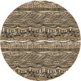 thumbnail image 1 of Ahgly Company Tapis d'Intérieur Lavable en Machine Carré Transitionnel Marron Chocolat, 3 Pieds Carré, 1 of 7