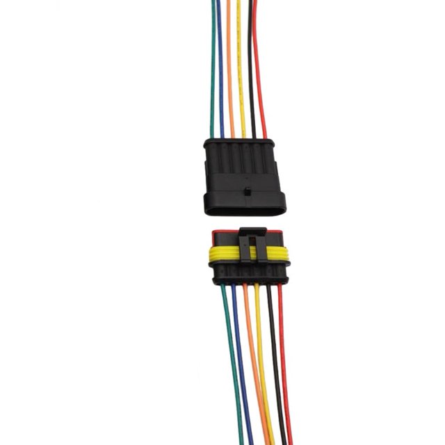 1PC 12V 1Pin-6PIN Cable Wire Connector Plug Waterproof Sealed For Electrical Car