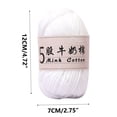 thumbnail image 3 of Birdeem 5 Strands Milk Cotton Doll Crochet Diy Knitting Thread Baby Sweater Wool Ball, 3 of 6