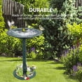 thumbnail image 3 of Garden Bird Bath Lightweight Decoration Birdbaths for Lawn Balcony Backyard green, 3 of 8