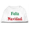 thumbnail image 1 of Feliz Navidad Screen Print Shirts White Xl (16), 1 of 1
