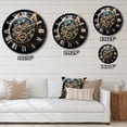 thumbnail image 4 of Designart "Diamond Dusk Luxury Watch painting V" Fashion Oversized Wall Clock, 4 of 6