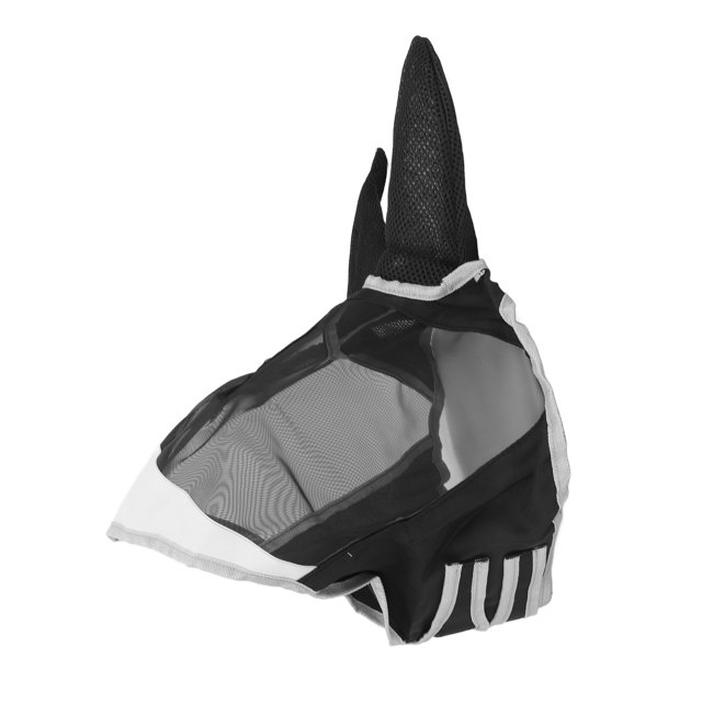 Horse Face Cover, Fine Mesh Fly Guard Breathable Prevent Bites With Ears Long Nose