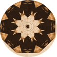 thumbnail image 1 of Ahgly Tapis Rond Lavable en Machine Intérieur Transitionnel Rouge Nuit, 8 Pieds Rond, 1 of 7