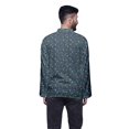 thumbnail image 4 of Atasi Kurta Traditionnel en Coton Imprimé à Col Mandarin pour Hommes Chemise Décontractée, 4 of 5