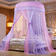 thumbnail image 1 of CHUANK Bed Canopy Mosquito Net - Princess Elegant Lace Round Sheer Mesh Bed Curtains - Princess Dome Bedding Net, 1 of 6