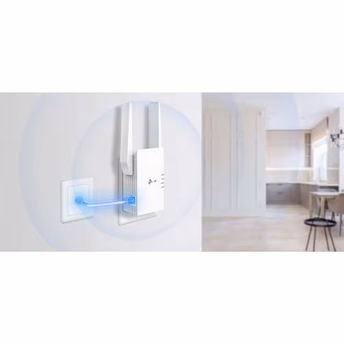 thumbnail image 2 of TP-Link RE705X Dual Band IEEE 802.11ax 2.91 Gbit/s Wireless Range Extender - 2.40 GHz, 5 GHz - 2 x External Antenna(s) - External - MIMO Technology - 1 x Network (RJ-45) - Gigabit Ethernet - 12.60 W, 2 of 7