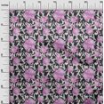 thumbnail image 3 of oneOone Velvet Pink Fabric Florals Sewing Craft Projects Fabric Prints By Yard 58 Inch Wide, 3 of 5