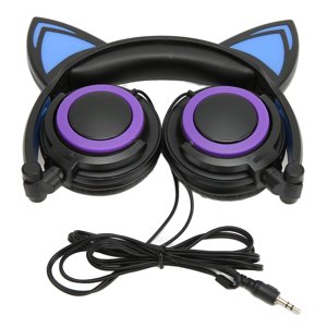 Casque d'oreille de chat, écouteurs filaire de chat oreillette mignon pour enfants casque de dessin animé qualité vous pouvez faire confiance
