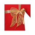 thumbnail image 4 of Robe Fille Rouge de Noël Papillon Doré Nœud Papillon Manches Longues Coton 4 Ans, 4 of 5