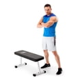 thumbnail image 2 of Marcy Banc Utilitaire Plat pour l'Entraînement de Force à Domicile, Musculation, Blanc, 2 of 5
