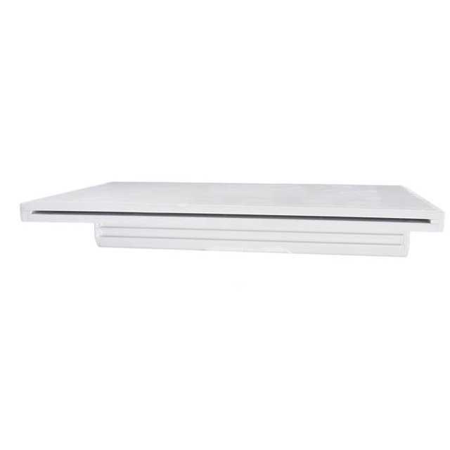 24 x 6 Po Natural Wonders Lip Waterfall Bottom Feed, Blanc