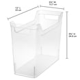 thumbnail image 2 of Sterilite Narrow Shelf Home Storage Organizing Plastic Container, 6 Pack, Clear, 2 of 6