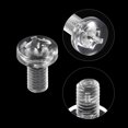 thumbnail image 4 of Unique Bargains M6x12mm Plastic Phillips Bolts PC Pan Head Machine Screws Transparent 50 Pack, 4 of 5